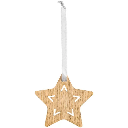 Деревянная подвеска Christmate, звезда фото 2