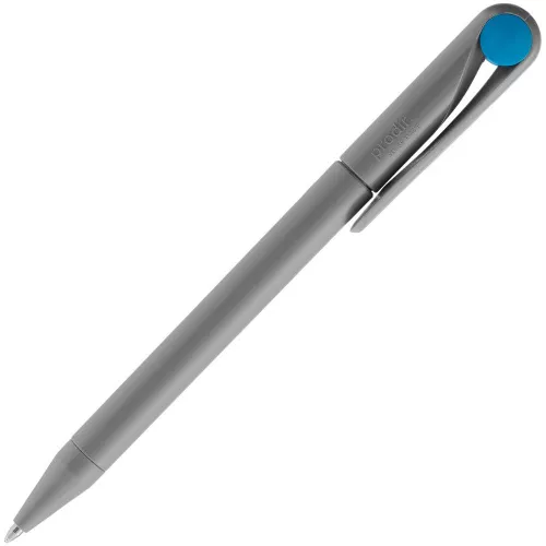 Ручка шариковая Prodir DS1 TMM Dot, серая с голубым фото 3 Ручка шариковая Prodir DS1 TMM Dot, серая с голубым фото 3
