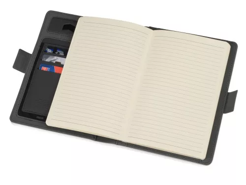 Органайзер с беспроводной зарядкой 5000 mAh Powernote, светло-серый (P) фото 4 Органайзер с беспроводной зарядкой 5000 mAh Powernote, светло-серый (P) фото 4