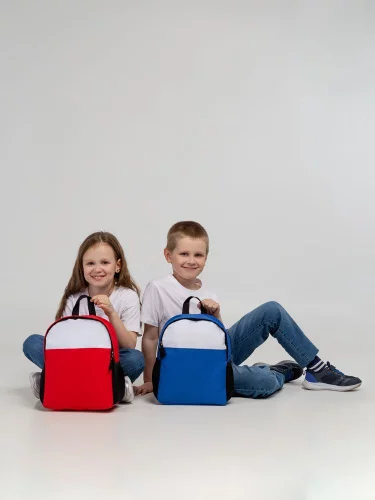 Детский рюкзак Comfit, белый с красным фото 8