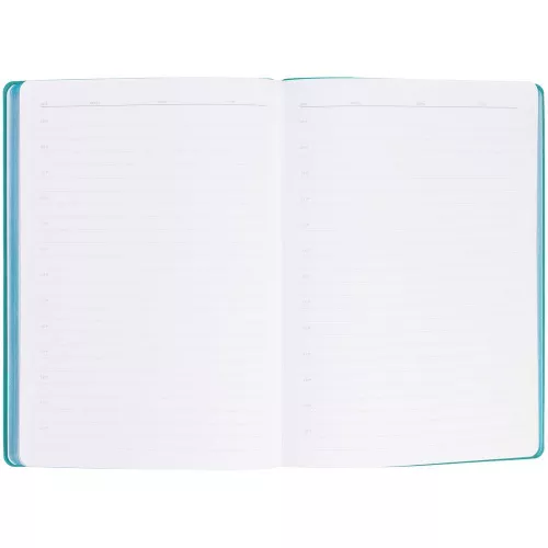 Ежедневник Flexpen Shall, недатированный, бирюзовый фото 9