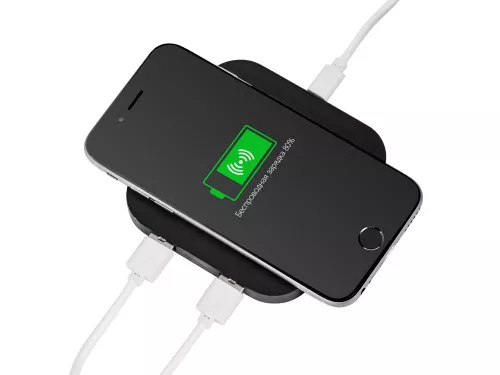 Беспроводная зарядка Tile с 2 USB-A, 5 Вт, черный фото 8 Беспроводная зарядка Tile с 2 USB-A, 5 Вт, черный фото 8