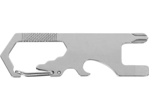 Мультиинструмент Carabiner, серебристый фото 2 Мультиинструмент Carabiner, серебристый фото 2