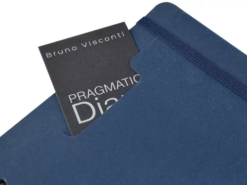 Ежедневник недатированный на гребне А5 Pragmatic, темно-синий фото 2