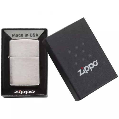 Зажигалка Zippo Classic Brushed, серебристая фото 2