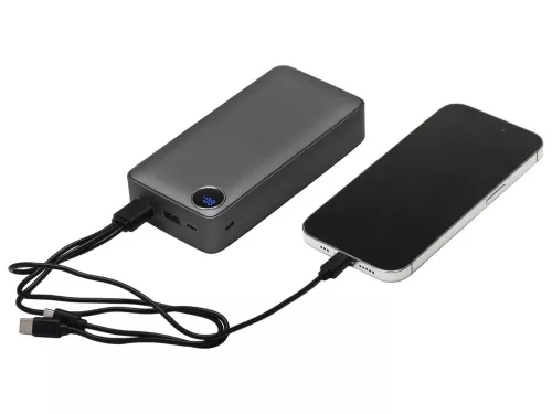 Внешний аккумулятор Mild Pro c быстрой зарядкой QC/PD, 20 000 mAh, серый (Р) фото 10 Внешний аккумулятор Mild Pro c быстрой зарядкой QC/PD, 20 000 mAh, серый (Р) фото 10