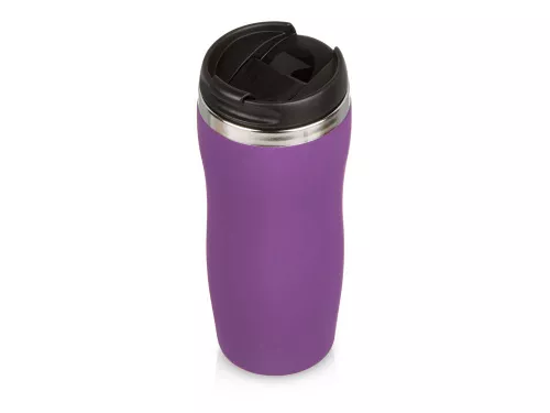 Термокружка Double wall mug C1, soft touch, 350 мл, фиолетовый Термокружка Double wall mug C1, soft touch, 350 мл, фиолетовый