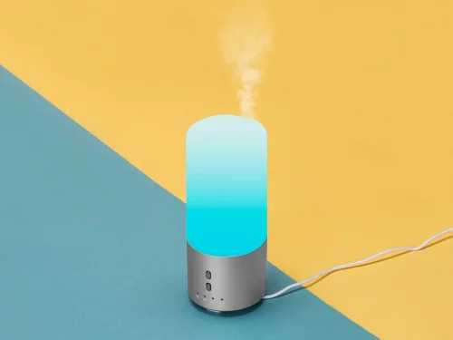 Увлажнитель воздуха с подсветкой Breathe, белый/серебристый фото 8 Увлажнитель воздуха с подсветкой Breathe, белый/серебристый фото 8