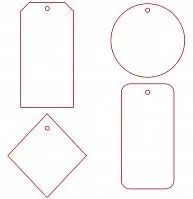 Этикетка бумажная на заказ Paper, S