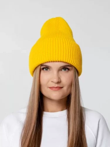 Шапка Flette, желтая фото 6