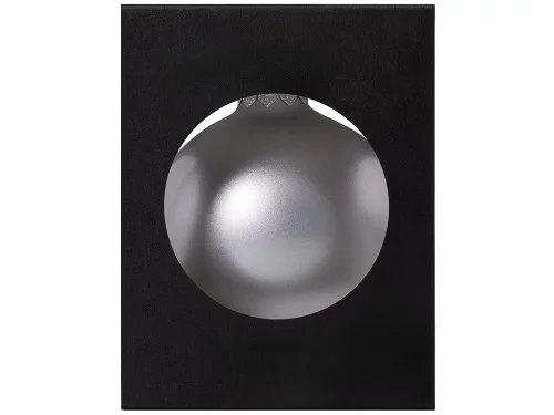 Стеклянный елочный шар Christmas bauble, серебро, металлик, с серебристым колпачком в черной коробке фото 3 Стеклянный елочный шар Christmas bauble, серебро, металлик, с серебристым колпачком в черной коробке фото 3