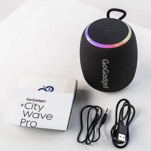 Водонепроницаемая колонка с подсветкой CityWave Pro, черная фото 3