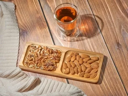 Менажница из акации с двумя секциями «Almond» фото 7