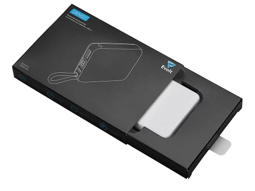 Внешний аккумулятор со встроенным кабелем USB-C Дэнси, 5000 мАч, белый фото 5 Внешний аккумулятор со встроенным кабелем USB-C Дэнси, 5000 мАч, белый фото 5