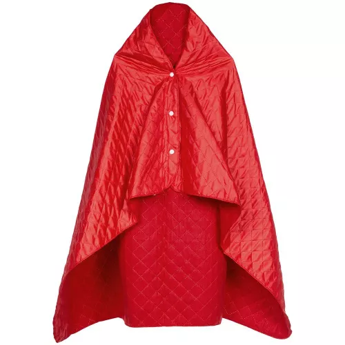 Плед-пончо для пикника SnapCoat, красный Плед-пончо для пикника SnapCoat, красный