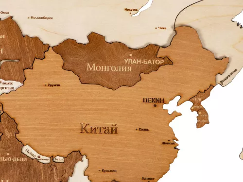 Интерьерная карта мира World фото 6