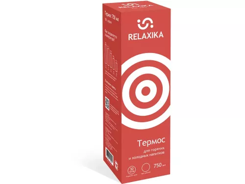 Термос Relaxika 101 (0,75 литра), красный (без лого) фото 10 Термос Relaxika 101 (0,75 литра), красный (без лого) фото 10