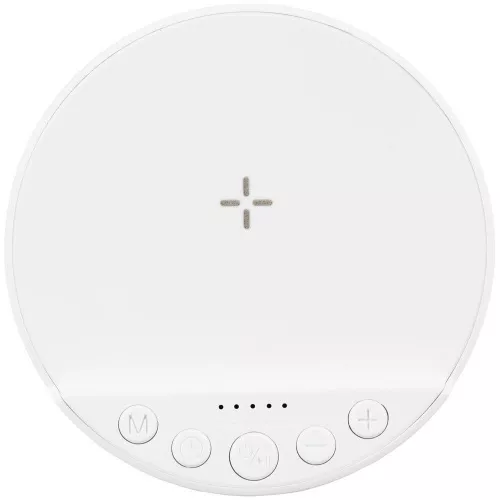 Bluetooth-колонка с беспроводной зарядкой relaxTime, белая фото 4 Bluetooth-колонка с беспроводной зарядкой relaxTime, белая фото 4
