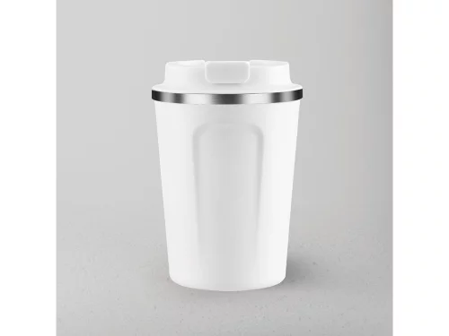 Термокружка CAFe COMPACT, 380 мл, белый фото 2
