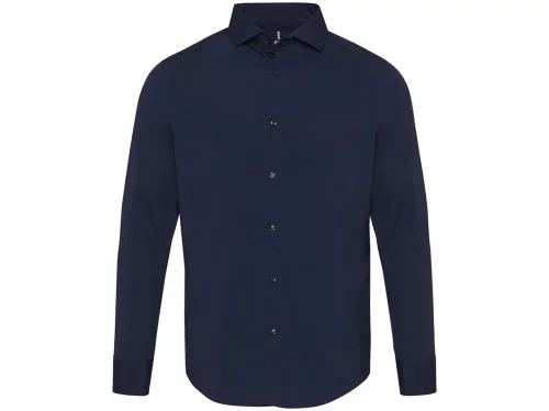 Carnelian мужская рубашка из поплина - Navy Blue фото 5