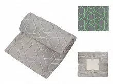Светящийся в темноте плед Lattice серый (Р)