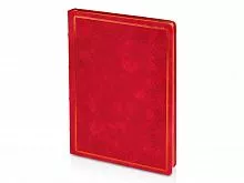 Ежедневник недатированный А4 Royal, красный с бронзовым срезом