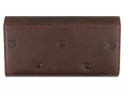Кошелек Mano Don Leon, натуральная кожа в коричневом цвете, 19 х 10 см фото 7