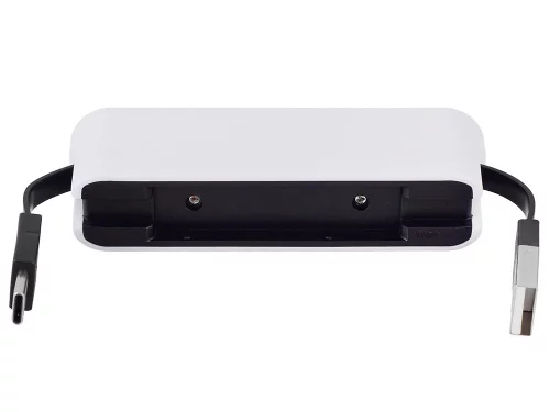 USB-хаб Hubix с коннектором 2-в-1 USB-C и USB-A, 2.0, белый фото 4