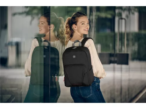 Рюкзак WENGER Motion 15.6, черный, нейлон, 31x17x42 см, 20 л фото 7