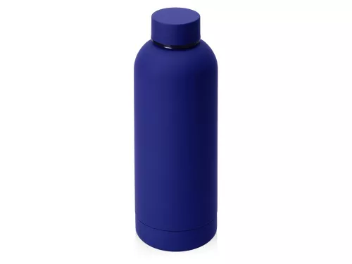 Вакуумная термобутылка Cask Waterline, soft touch, 500 мл, синий Вакуумная термобутылка Cask Waterline, soft touch, 500 мл, синий