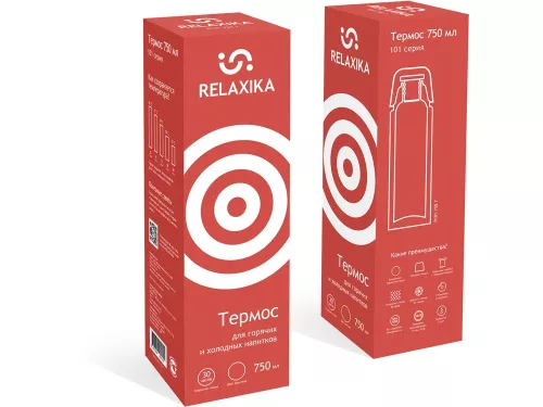 Термос Relaxika 101 (0,75 литра), красный (без лого) фото 12 Термос Relaxika 101 (0,75 литра), красный (без лого) фото 12