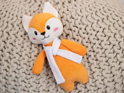 Мягкая игрушка Beastie Toys, лисенок с белым шарфом фото 6