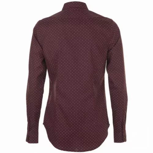 Рубашка женская Becker Women, бордовая с белым фото 3