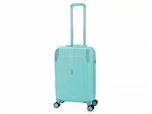 Чемодан TORBER В Отпуск, бирюзовый, ABS-пластик, 41 х 25 х 61 см, 48 л, 2,7 кг
