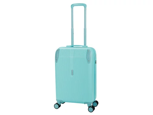 Чемодан TORBER В Отпуск, бирюзовый, ABS-пластик, 41 х 25 х 61 см, 48 л, 2,7 кг