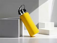 Бутылка для воды Bottle C1, сталь, soft touch, 600 мл, желтый
