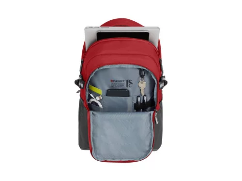 Рюкзак WENGER NEXT Ryde 16, красный/антрацит, переработанный ПЭТ/Полиэстер, 32х21х47 см, 26 л. фото 5