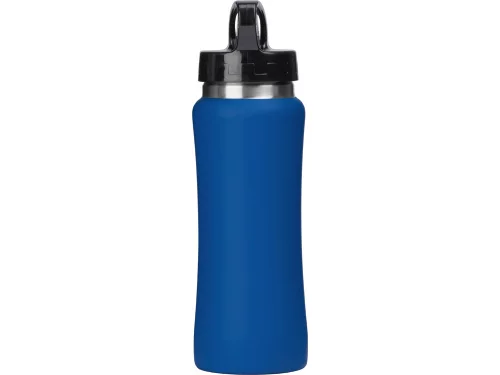 Бутылка для воды Bottle C1, сталь, soft touch, 600 мл, синий фото 4