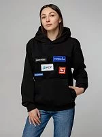 Худи унисекс Patch Catcher, черное