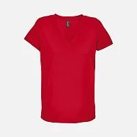 Футболка женская Regent Women с V-образным вырезом, красная