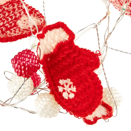 Гирлянда Merry Mittens, красная фото 4