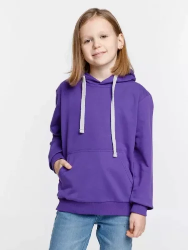 Толстовка с капюшоном детская Kirenga Kids, фиолетовая фото 7