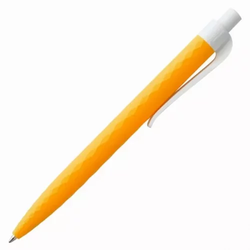 Ручка шариковая Prodir QS01 PMP-P, оранжевая с белым фото 5