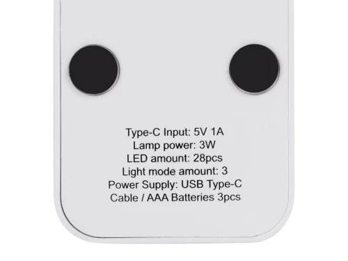 Складная настольная LED лампа Stack N, 3 Вт, белый фото 13