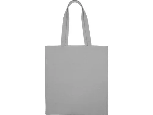 Сумка для шопинга Carryme 140 хлопковая, 140 г/м2, серый фото 4