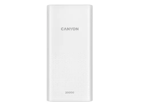 Портативный аккумулятор Canyon PB-2001 (CNE-CPB2001W), белый фото 5 Портативный аккумулятор Canyon PB-2001 (CNE-CPB2001W), белый фото 5