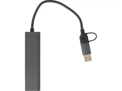 USB-концентратор Command, серый фото 6