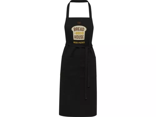 Shara 240 г/м2 Aware™ фартук из переработанного материала - Черный фото 5