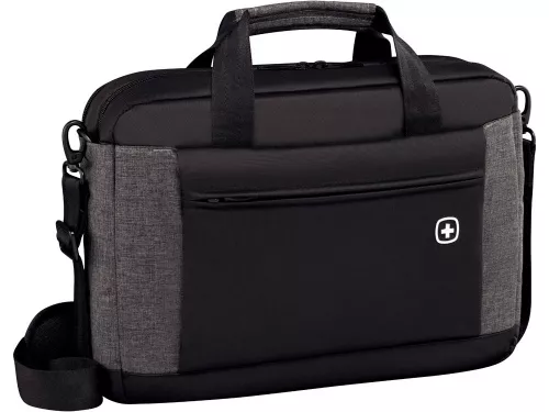 Портфель для ноутбука 16'' WENGER Underground, черный/серый, полиэстер, 43 x 9 x 31 см, 9 л фото 3 Портфель для ноутбука 16'' WENGER Underground, черный/серый, полиэстер, 43 x 9 x 31 см, 9 л фото 3