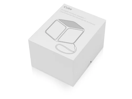 Портативная колонка Cube с подсветкой, красный фото 10